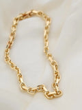 Rare Danish Anchor Link Bracelet 14K Gold