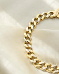 Chunky Vintage Curb Link Bracelet 18K Gold