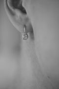 Divine Old Mine Cut Diamond Earrings 18K White Gold
