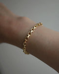 Danish Vintage Anchor Link Bracelet 6.25 Inches 14K Gold