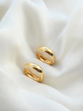 Ultra Shiny Vintage Hoop Earrings 18K Gold