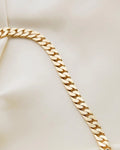 The Ultimate Heavy Vintage Curb Link Necklace 14K Gold