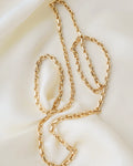 Ultra Long Danish Vintage Anchor Chain 14K Gold