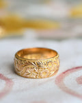 The Perfect Antique Wedding Band 18K Gold 1915