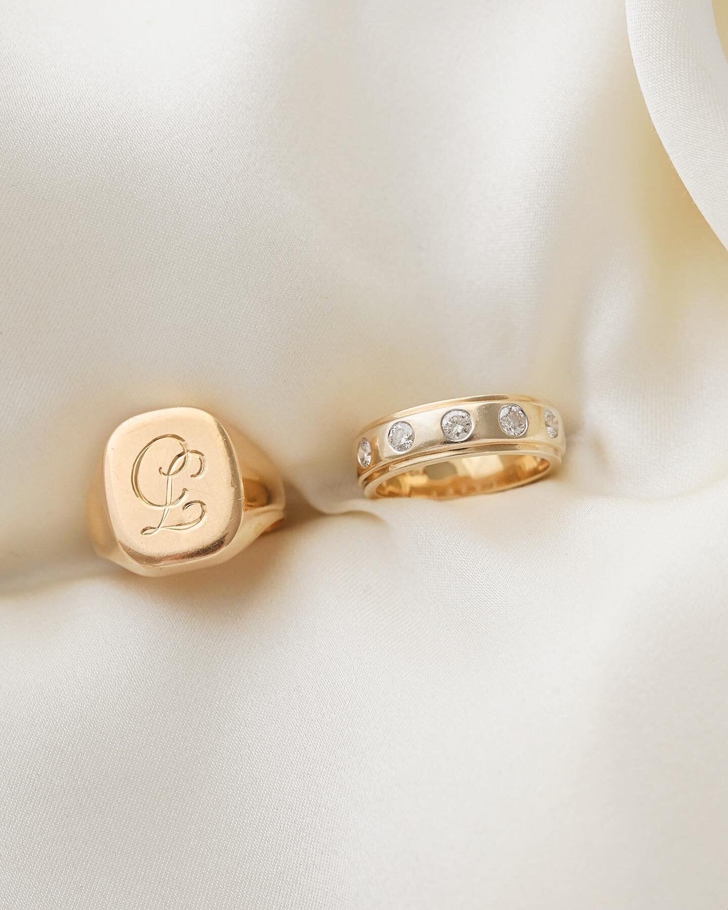 Danish Diamond 0.60 Carats Vintage Ring 18K Gold