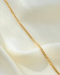 Looong Sexy Italian Curb Link Chain 18K Gold