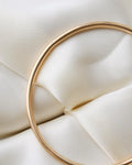 Heavy Round Swedish Vintage Bangle 18K Gold