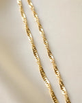 Twisted Vintage Curb Link Chain 14K Gold