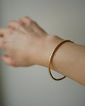 Heavy Round Swedish Vintage Bangle 18K Gold