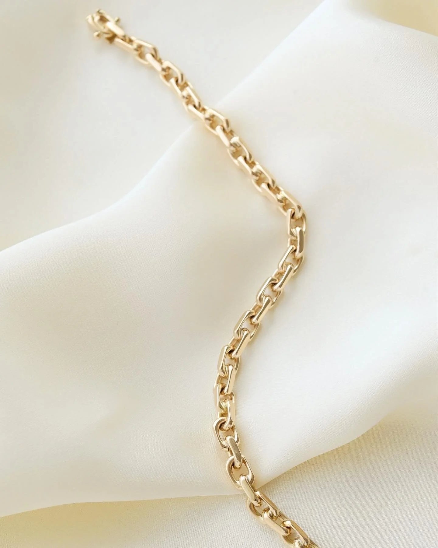 Beautiful Link Bracelet By Svend Glymers 14K Gold Mid Century