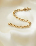 Classic Chunky Monkey Vintage Anchor Bracelet 14K Gold
