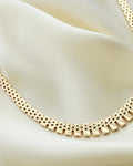 Amazing 30 Grams Brick Link Necklace 14K Gold