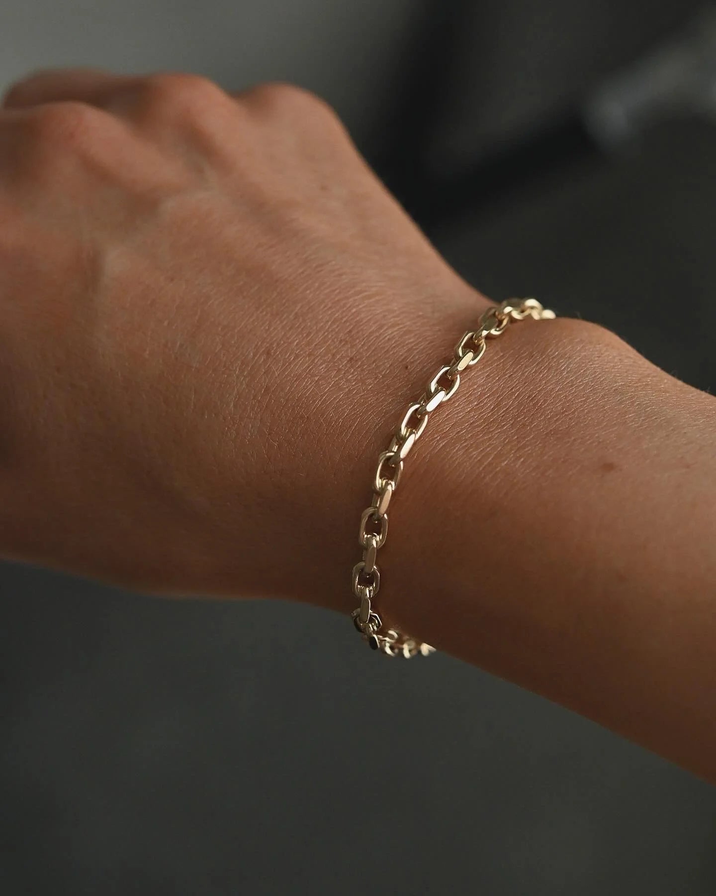 Best Biker Link Bracelet Danish Vintage 14K Gold