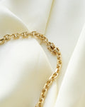 Biiiig Heavy Dream Chain W Graduated Anchor Danish Vintage 14K Gold