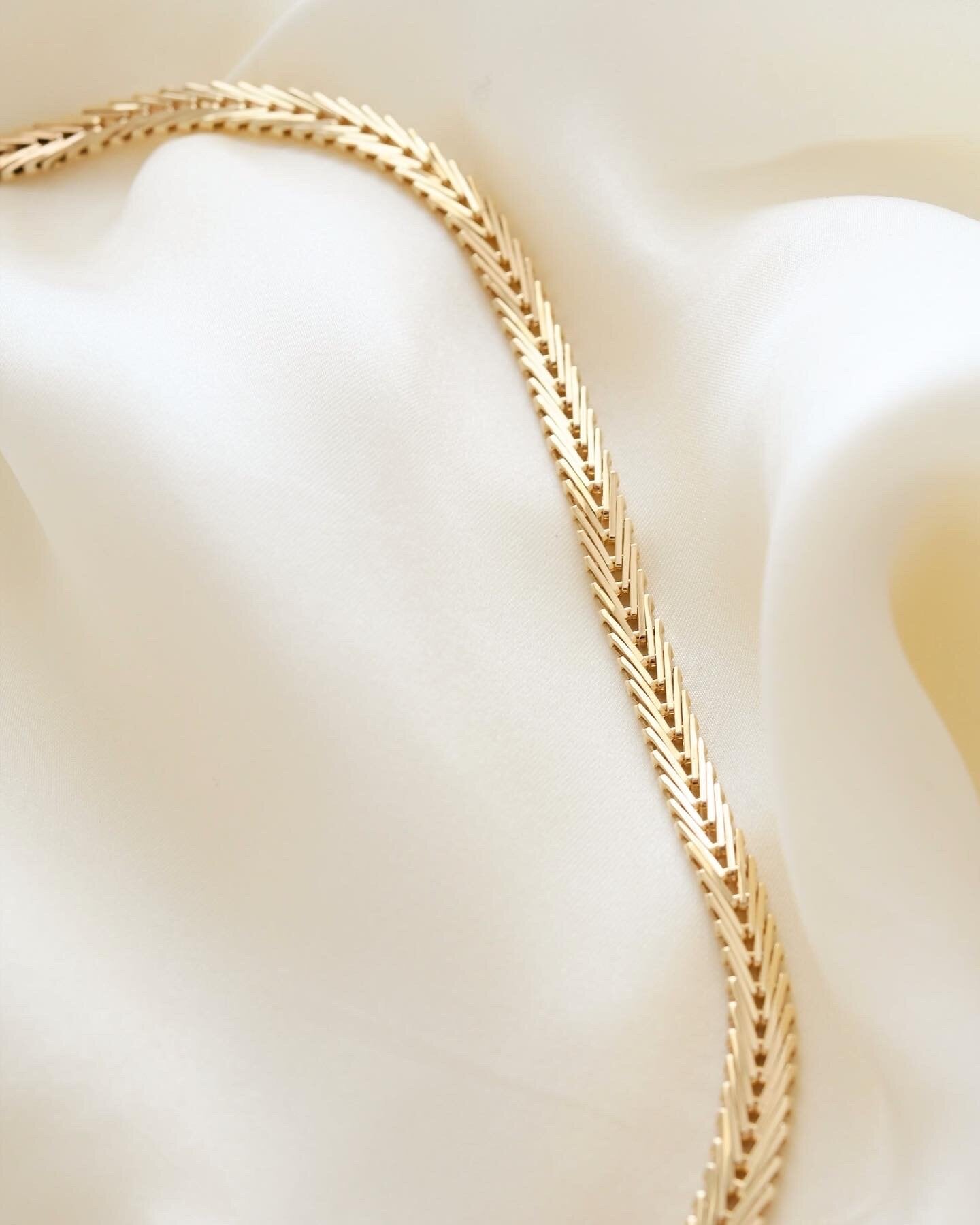 Gorgeous Danish Vintage Necklace 14K Gold
