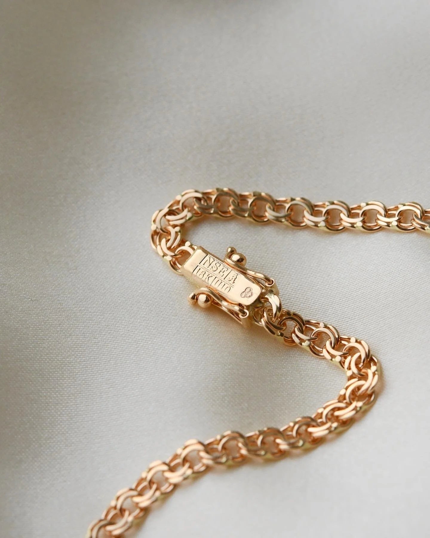 Selling Separately! Baby Bismarck, Bismarck and Curb Link Chain 18K Gold 1960s