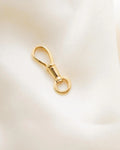Antique Bits and Bops Dog Clip Loop Clasp Extender 18K Gold