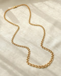 Long Rare 24.4 Inches Bismarck Chain 18K Gold 1960s