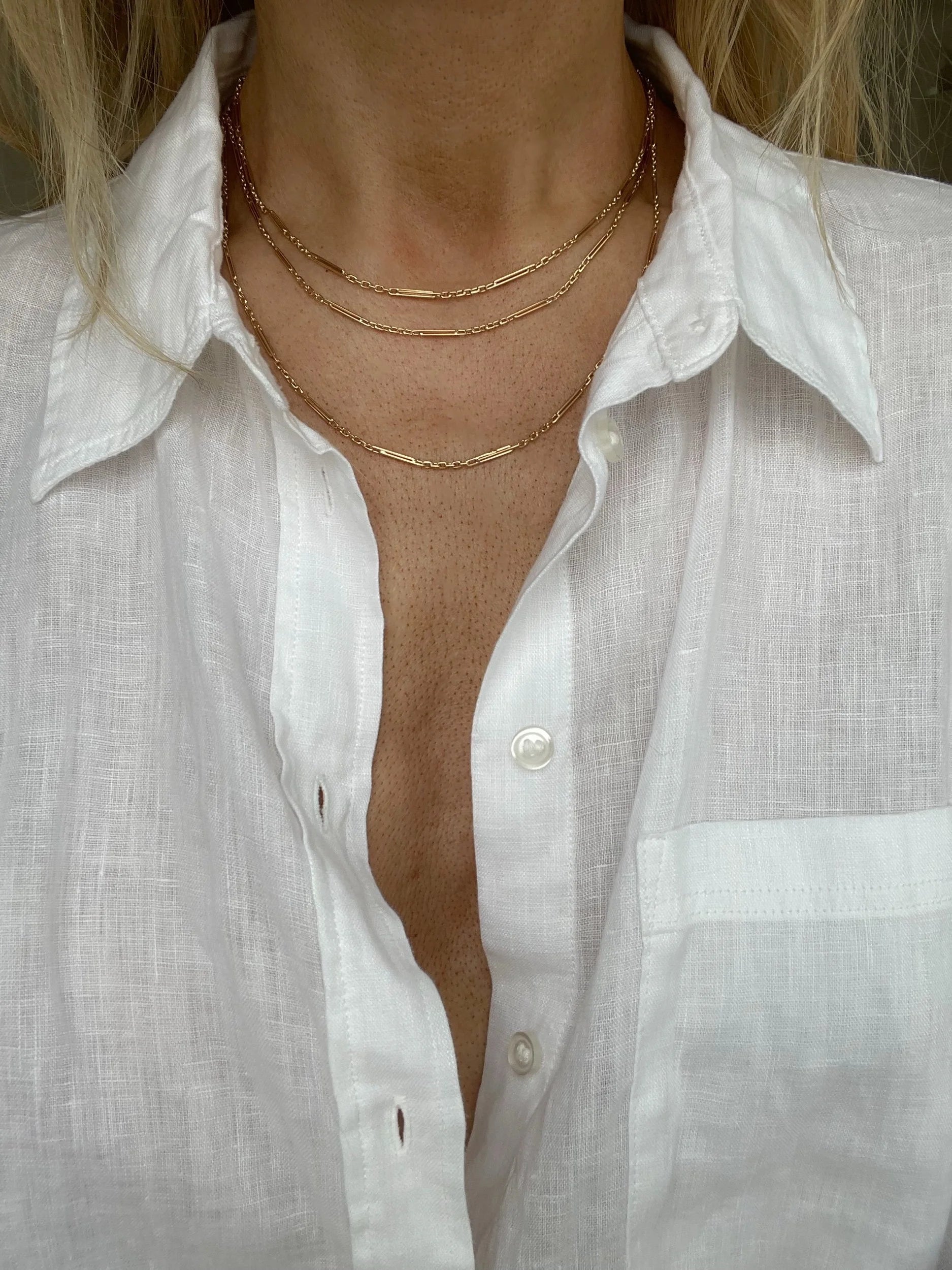 Super Long Rare Antique Chain 14K Gold 1920