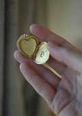From My Personal Collection: The Perfect Rare Heart Locket Antique 14K Gold Sweden 1910s