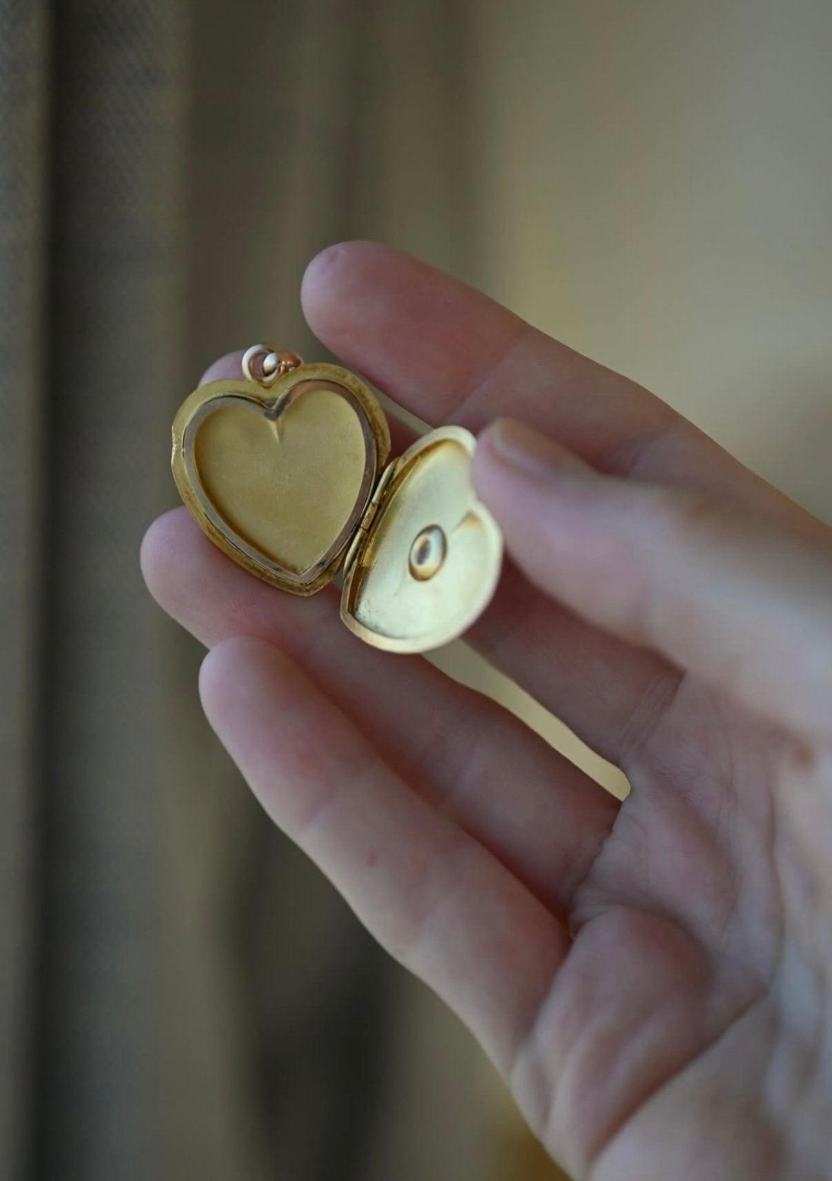 From My Personal Collection: The Perfect Rare Heart Locket Antique 14K Gold Sweden 1910s