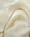 Beautiful Baby Brick Link Necklace 14K Gold 1960s