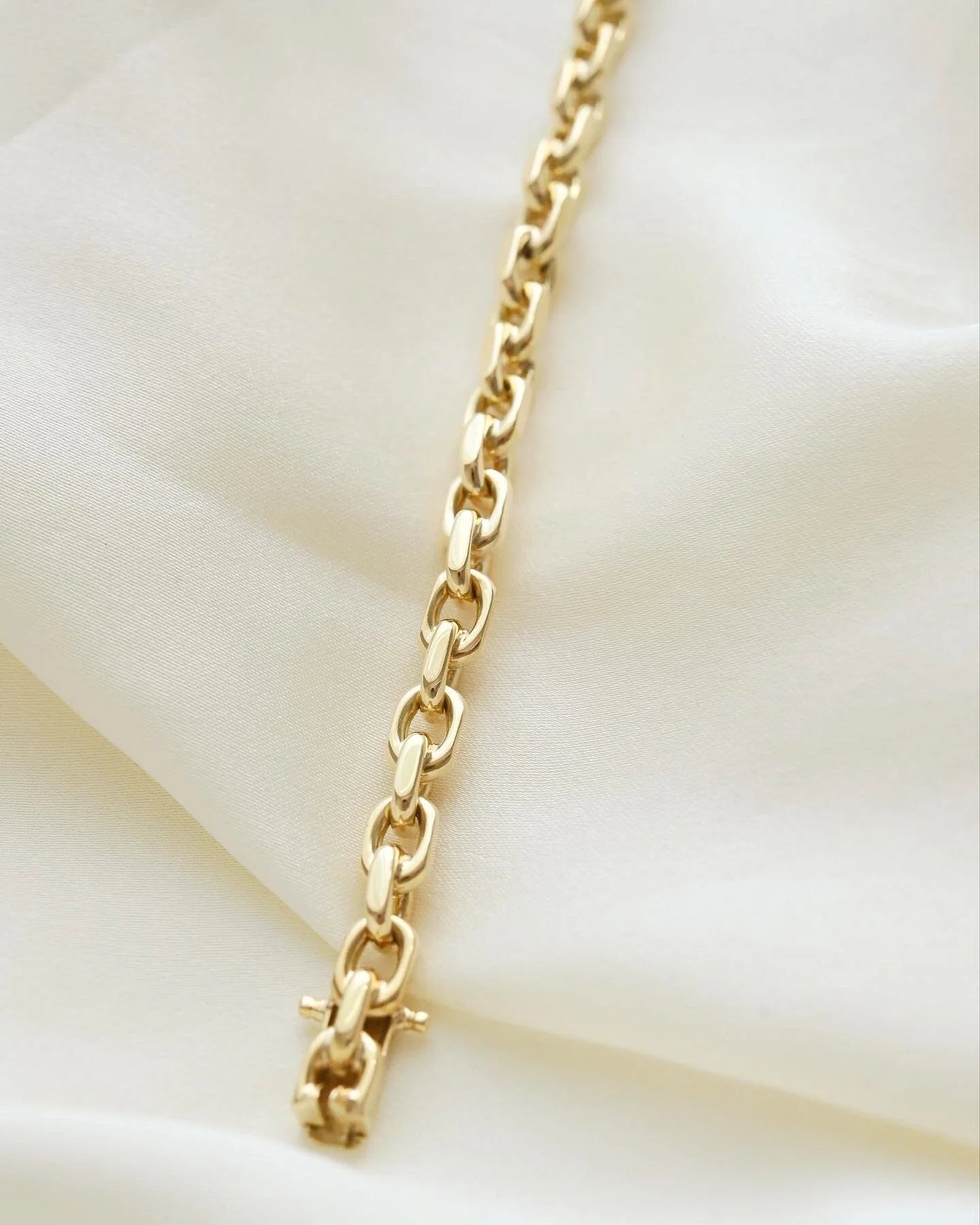 Beautiful Danish Vintage Anchor Bracelet 14K Solid Gold