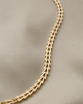 Danish Vintage Geneva Link Chain 14K Gold 1970s