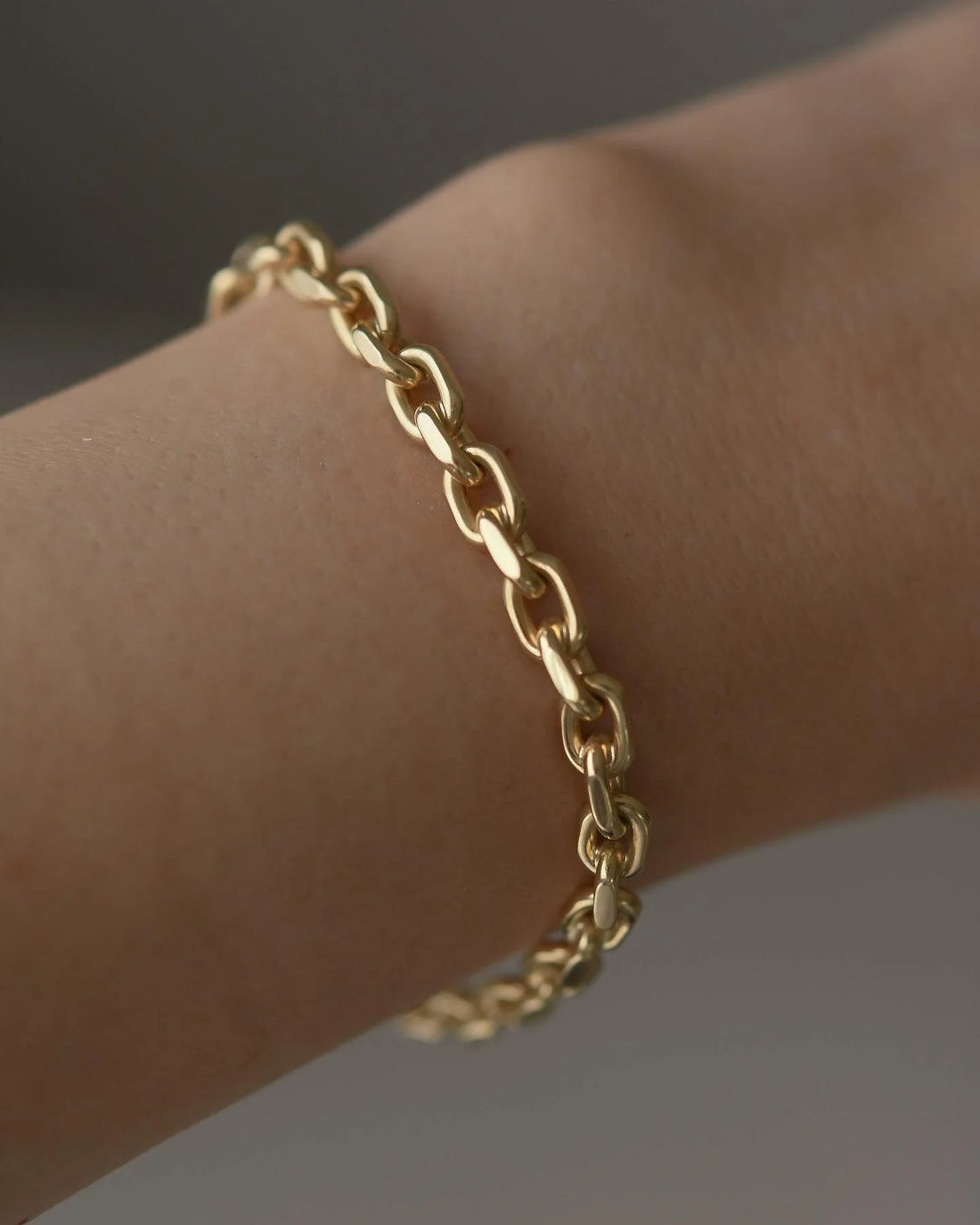 Glowing Vintage Anchor Link Bracelet 20 Grams 14K Gold
