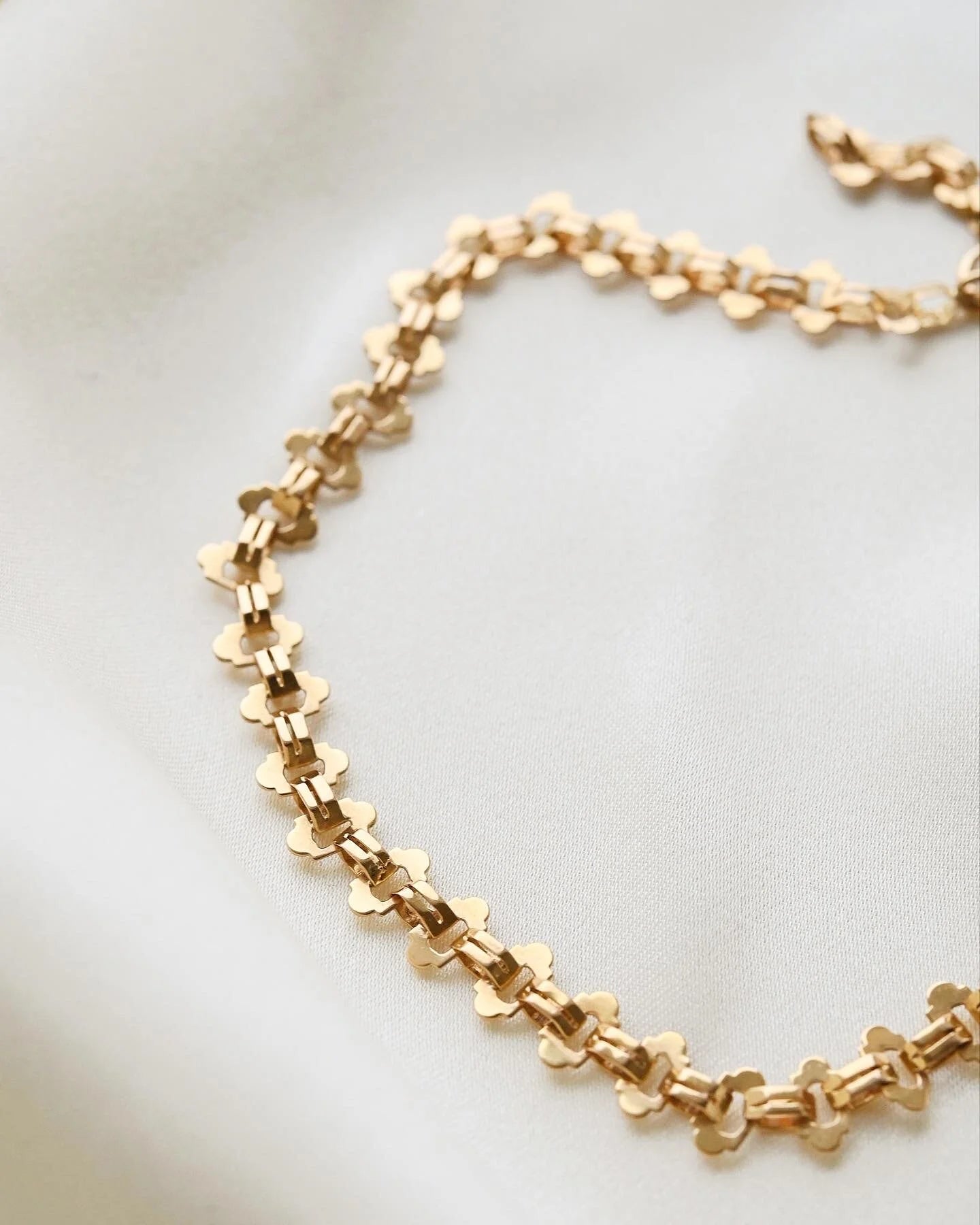 Special Swedish Antique Art Deco Watch Chain 18K Gold 1920s