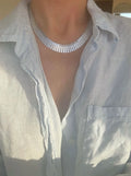 High Shine Fabulous Scandinavian Vintage Necklace in Silver