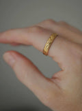 Old Engraved Swirl Dream Ring 20K Gold