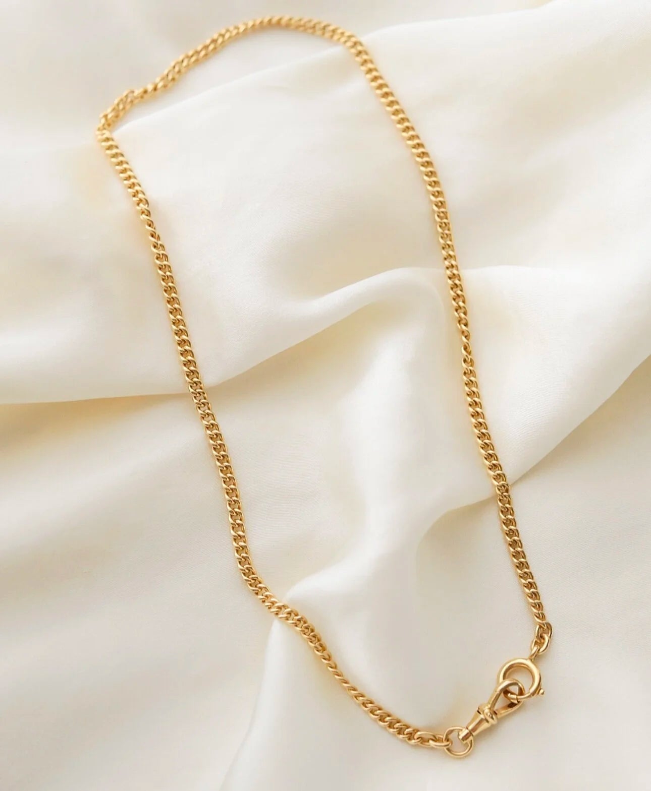 Antique Watch Chain 16.75 Inches 18K Gold 1920s