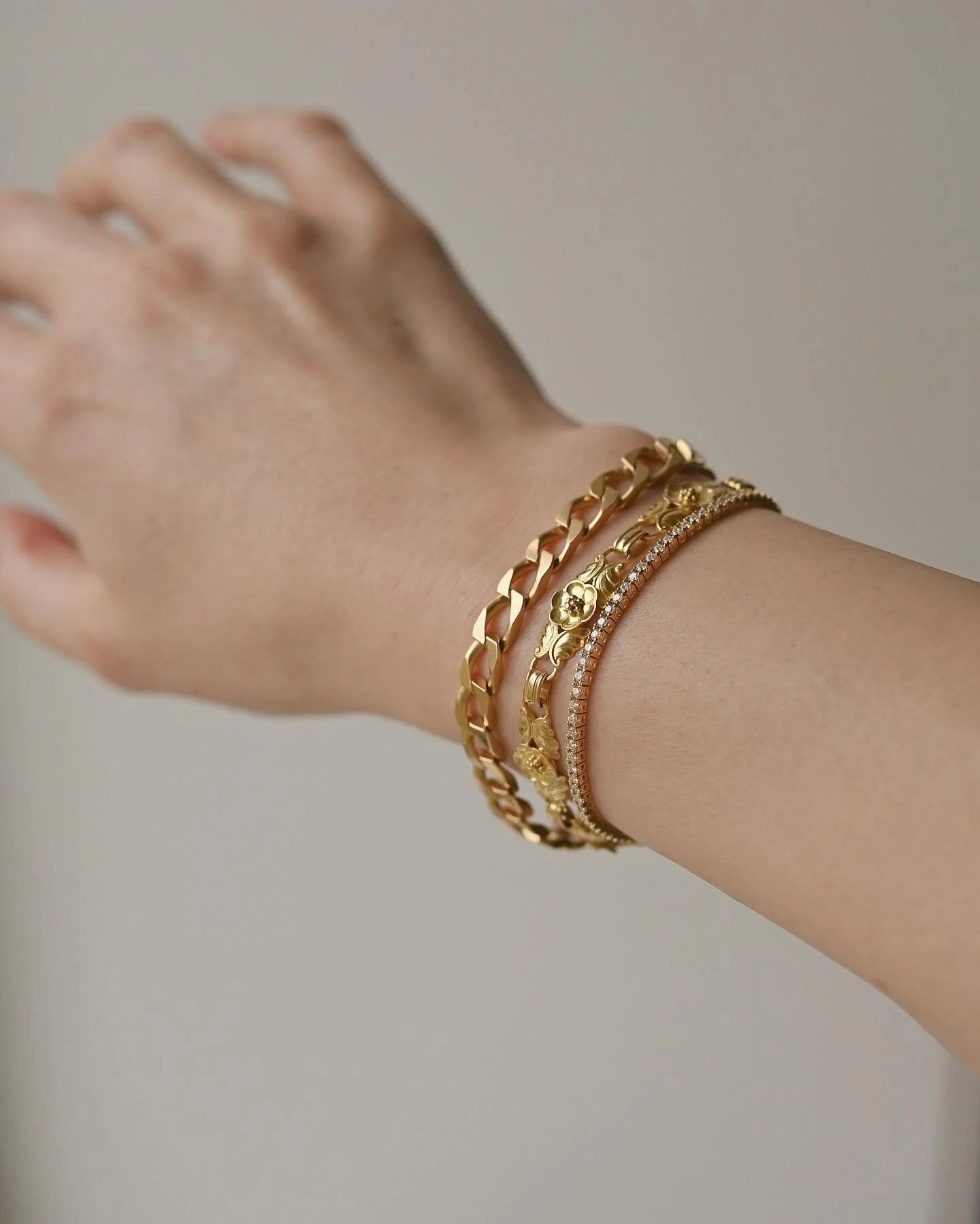Rare Antique Bracelet By Georg Jensen 18K Gold Beg. 1900s