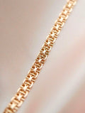 Beautiful Star Link Bracelet Swedish Vintage 18K Gold 1960s.