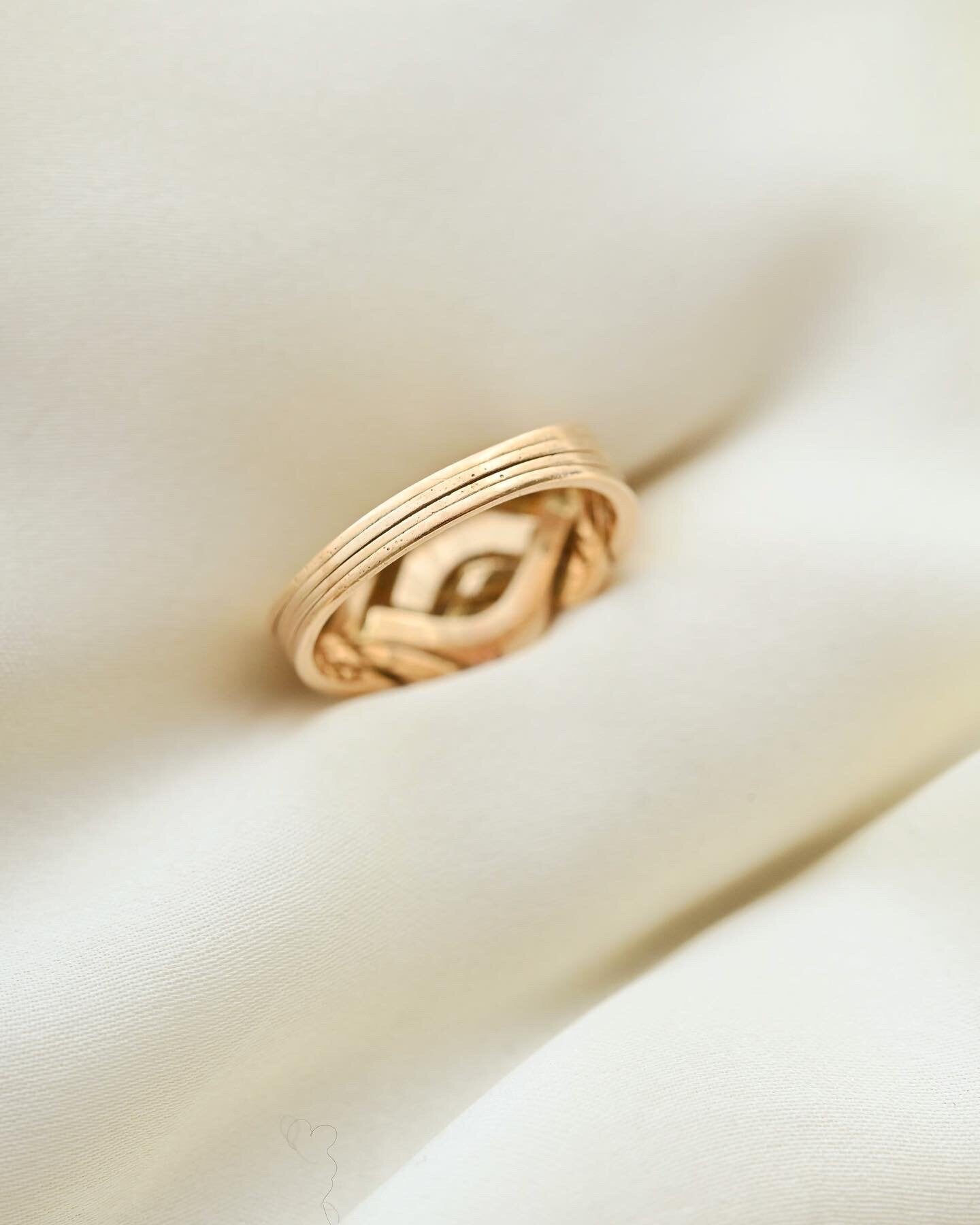 Rare Vintage Puzzle Ring 6.5 US 14K Gold