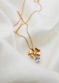 The Sweetest Ribbon Spinel Pendant w Chain 18K Gold 1952
