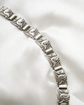 25 Grams Vintage Flower Dream Bracelet Silver Sweden 1951