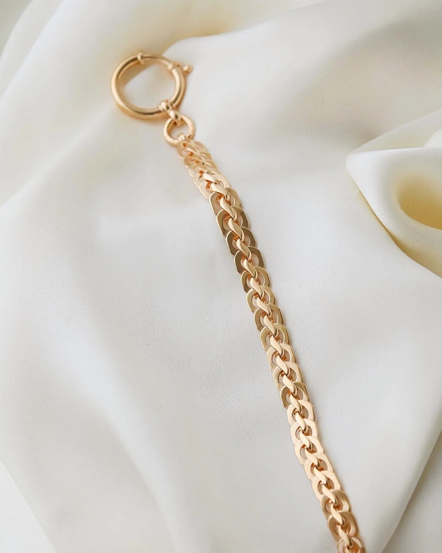 Extraordinary STUNNER! Antique Watch Chain Fancy Link 18K Gold 1901