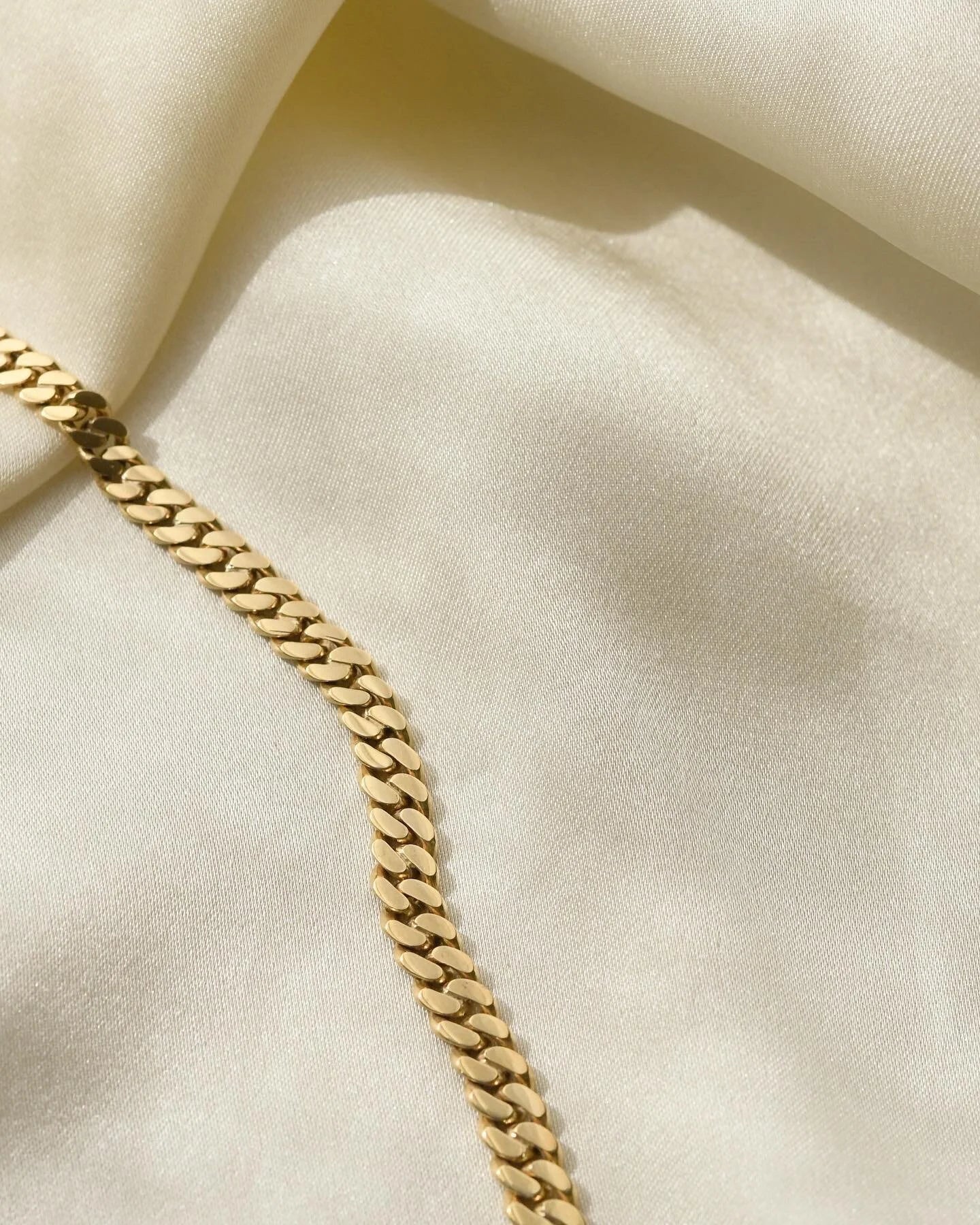 Vintage Viggo Pedersen Curb Link Chain 14K Gold 1960s
