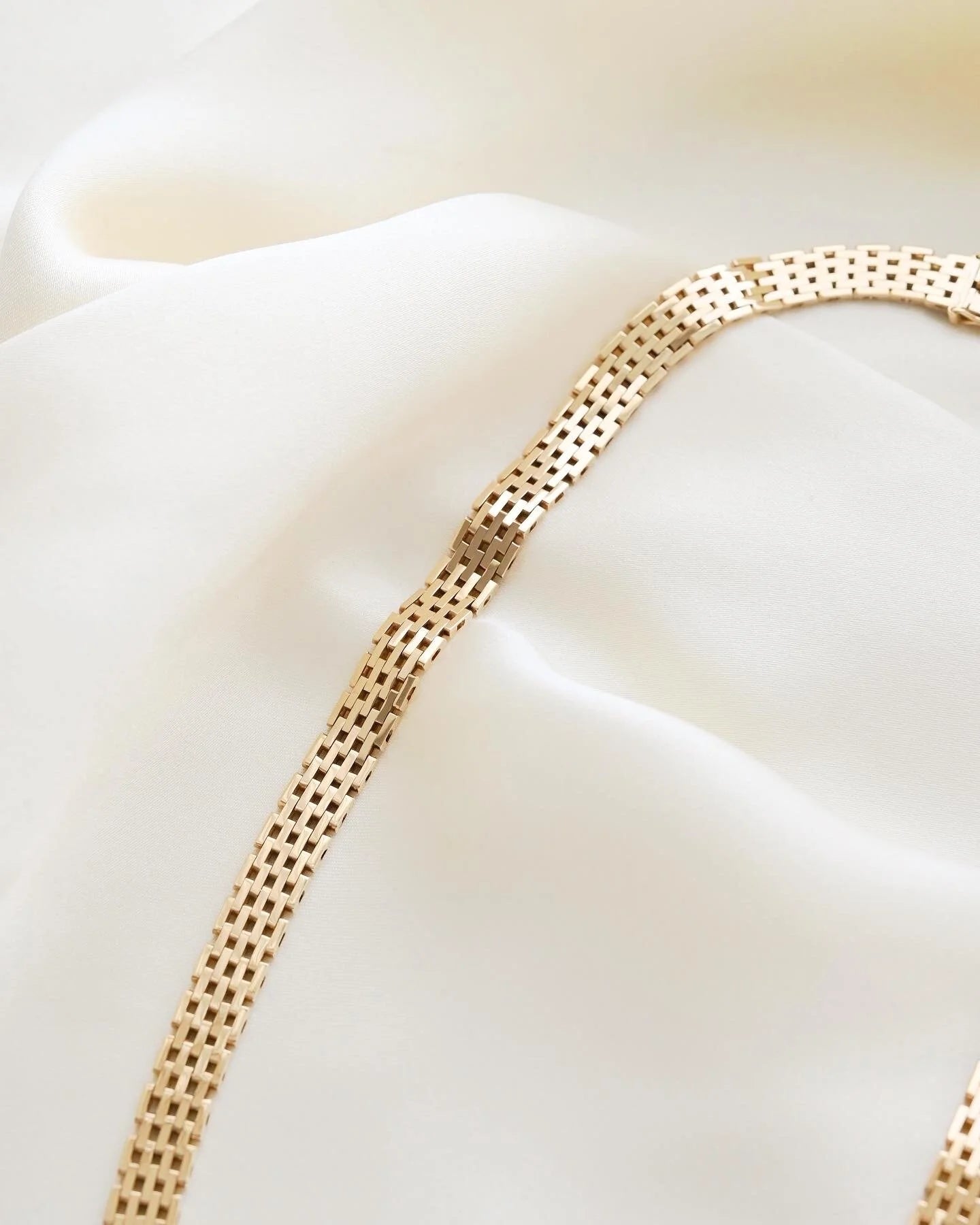 Stunning Danish Vintage Necklace 14K Gold 1970s