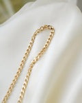 Long 40 Grams Vintage Curb Link Chain 18K Gold