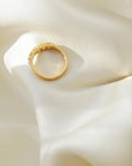 Lemon and Sunshine Ring w Diamonds 18K Gold