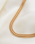 Gorgeous Italian Fancy S Link Necklace 18K Gold