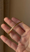 Eternally Elegant Classic Vintage Bangle Solid 18K Gold Sweden 1970
