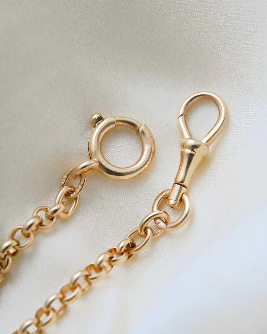 Ultra Rare 107 Year Old Antique 23 Grams Watch Chain on 18.25 Inches 18 Gold 1917