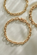 Sublime Heavy Sizeable Danish Anchor Link Bracelet 14K Gold