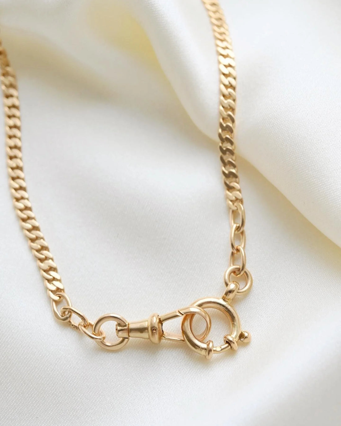 16.25 Inches Antique Watch Chain 18K Gold