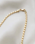Stunning Rare Tiny Hearts Link Chain Necklace 14K Gold