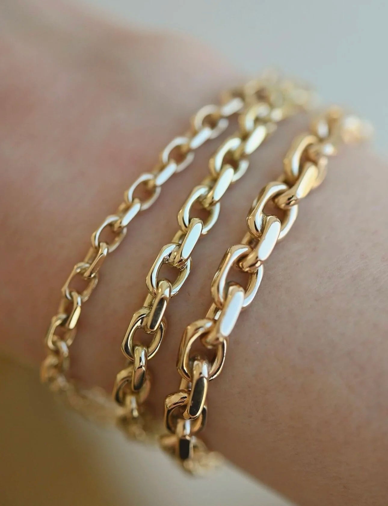 Gorgeous Danish Vintage Bracelets 14K Gold Mid 1900s